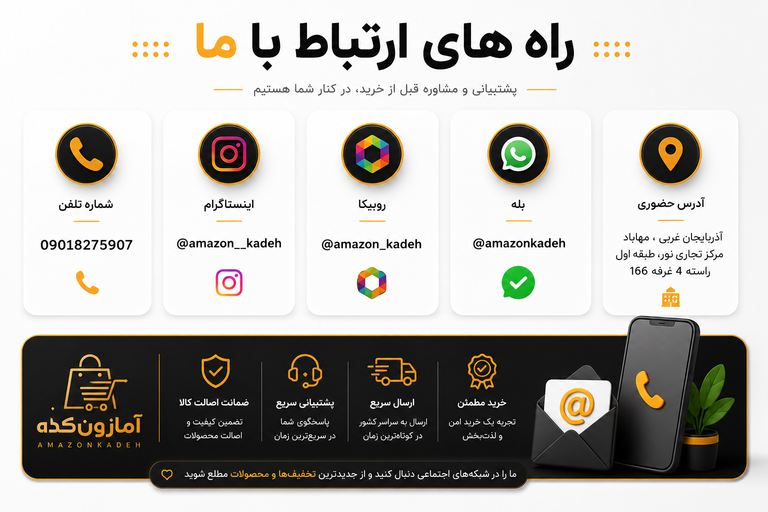 راه های ارتباط با آمازون کده