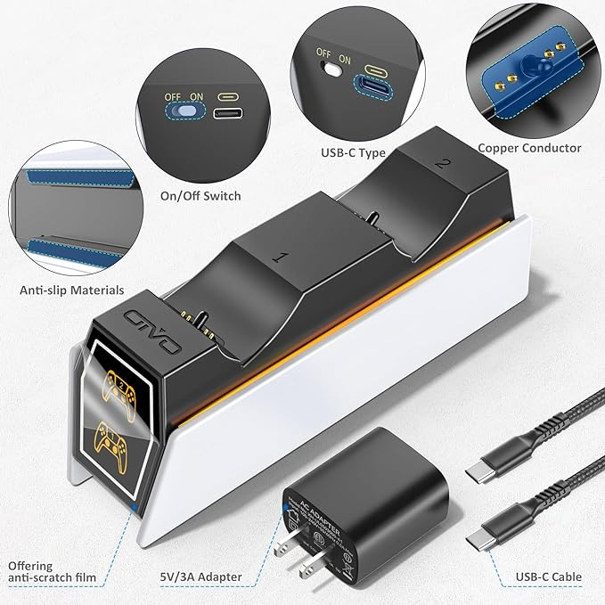 شارژر دسته ps5 oivo