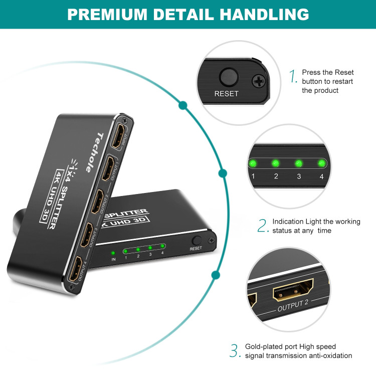 افزایش دهنده پورت hdmi برای پشت تلویزیون