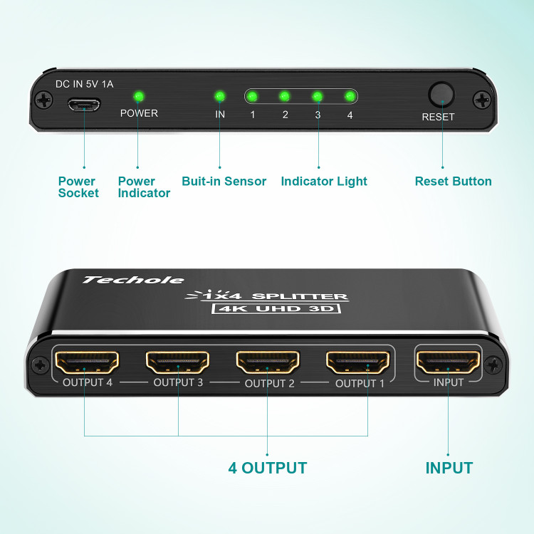 افزایش دهنده پورت hdmi با کیفیت 4k