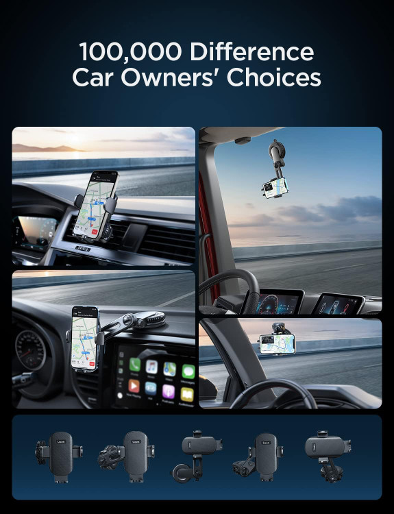 هولدر موبایل در ماشین مناسب آیفون و گوشی های سنگین