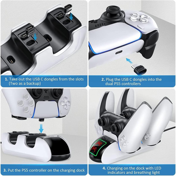 شارژر سریع دسته ps5 , ps5 edge