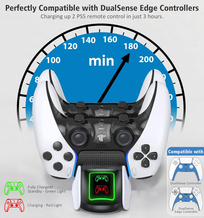 شارژر همزمان هر دو دسته ps5