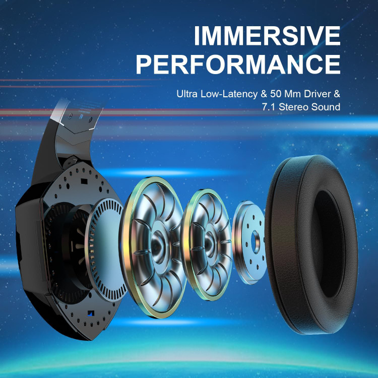 هدست بی سیم حرفه ای مخصوص PS4_PS5_PC_L,FHDG