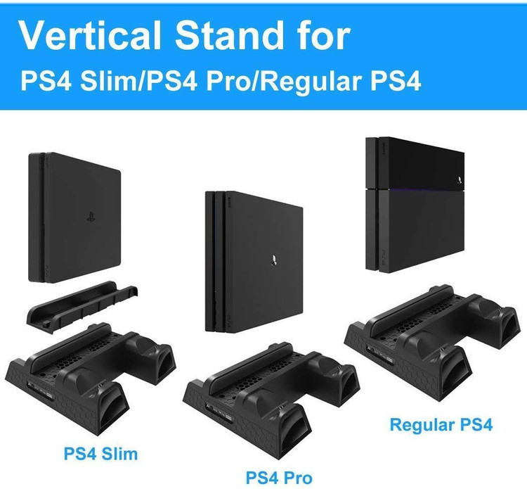 پایه نگهدارنده وخنک کننده و شارژر Ps4 ( هر سه مدل ) برند DOBE