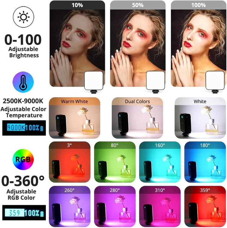 نور ثابت دوربین با محدوده تمام رنگ ها