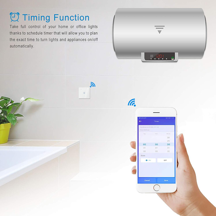 سوییچ هوشمند سازگار با الکسا، برنامه Google Home، کنترل از راه دور صوتی