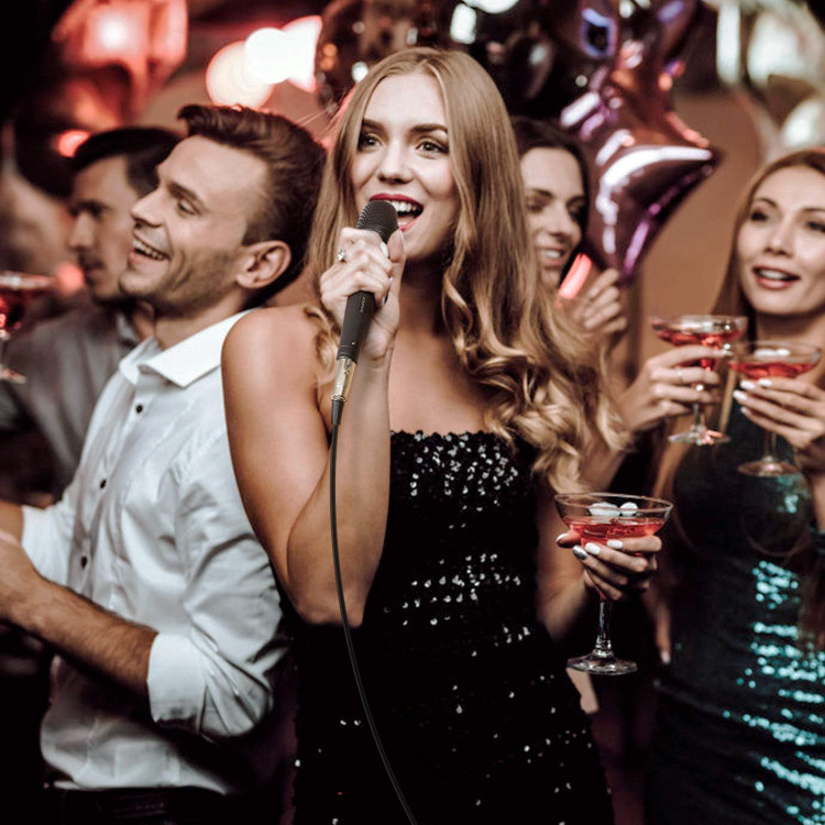 میکروفون دینامیک کارائوکه TONOR برای آواز خواندن با کابل 5M XLR، میکروفون دستی فلزی سازگار با دستگاه کارائوکه