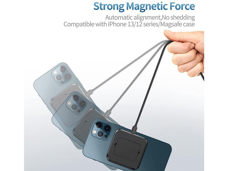 شارژر وایرلس 15 وات سریع با مغنایس قدرتمند