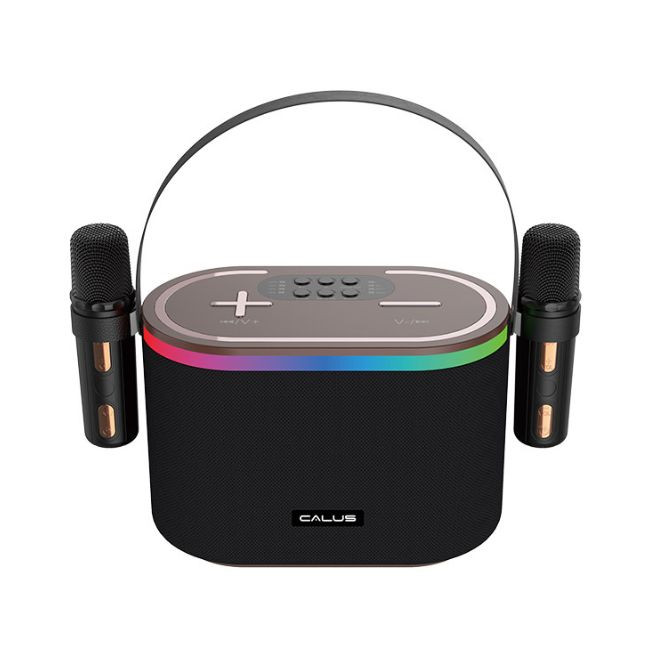 اسپیکر بلوتوثی قابل حمل به همراه دو عدد میکروفون