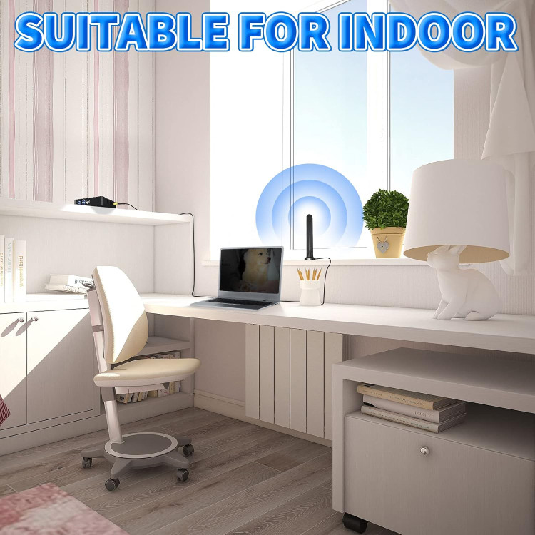 آنتن Bingfu 2-Pack 4G LTE 5dBi SMA TS9 آنتن شبکه همه جانبه خارجی با پایه مغناطیسی برای مودم روتر 4G LTE CPE Gateway روتر پهن باند بی سیم MiFi MiFi Hotspot Router مودم USB