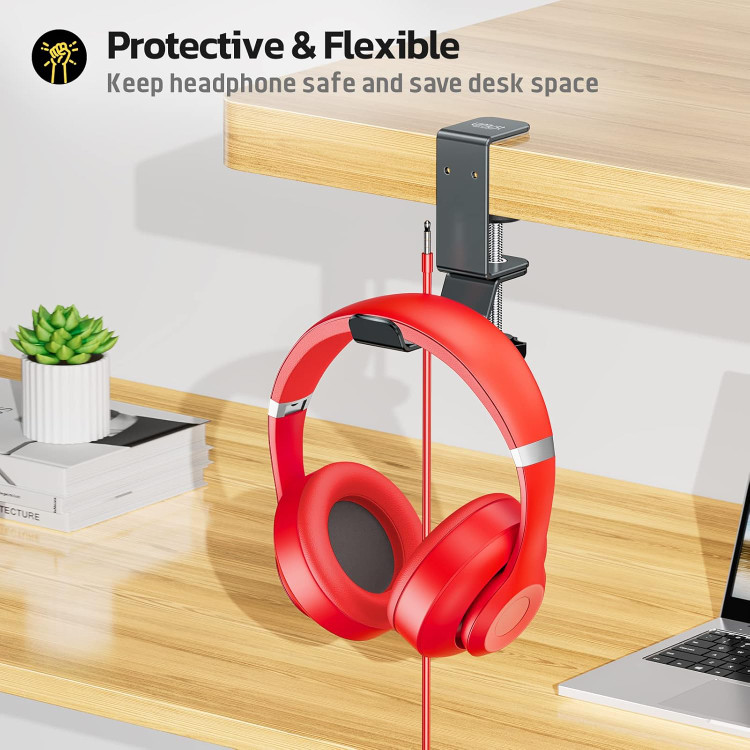 پایه با قابلیت اتصال به میز مناسب انواع کیف و هدفون و ...