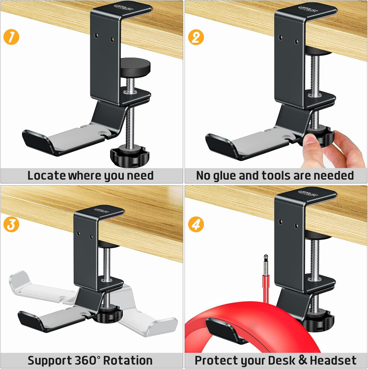 بهترین وسیله برای کارگاه و میز کار و تدریس جهت نگهداری هدفون و ... تا 5 kg