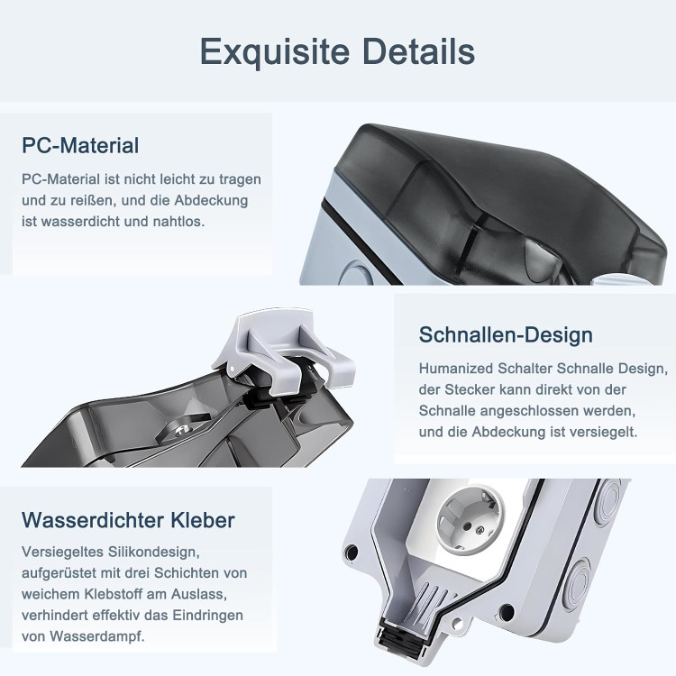 پریز برق بارانی ارچینال 16 آمپر از آمازون برای نصب در فضای بیرون