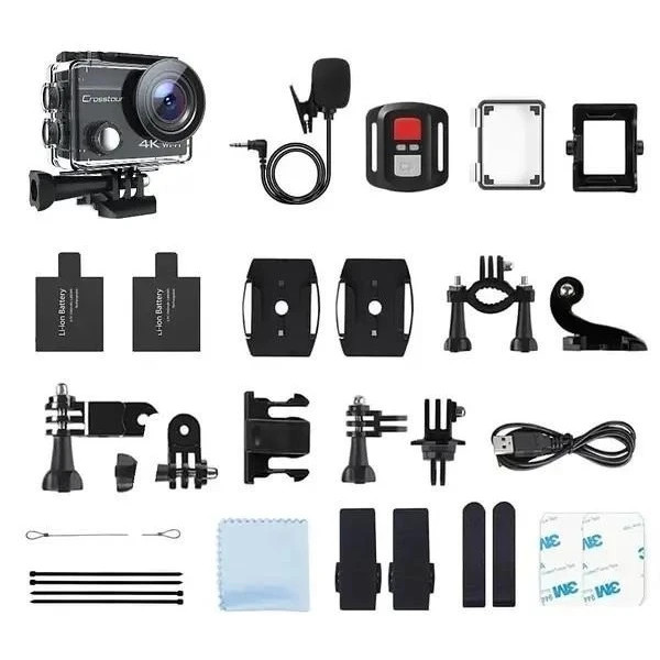 پک کامل دوربین ورزشی اکشن کراس تور برای زیر آب و ورزش های حرکتی