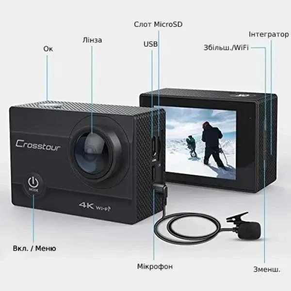 دوربین فیلم برداری ورزشی کراس تور مدل CT8500