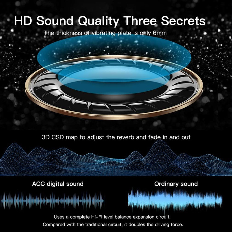 2022 Newest Technology True Wireless Earbuds Bluetooth 5.0 Headphones