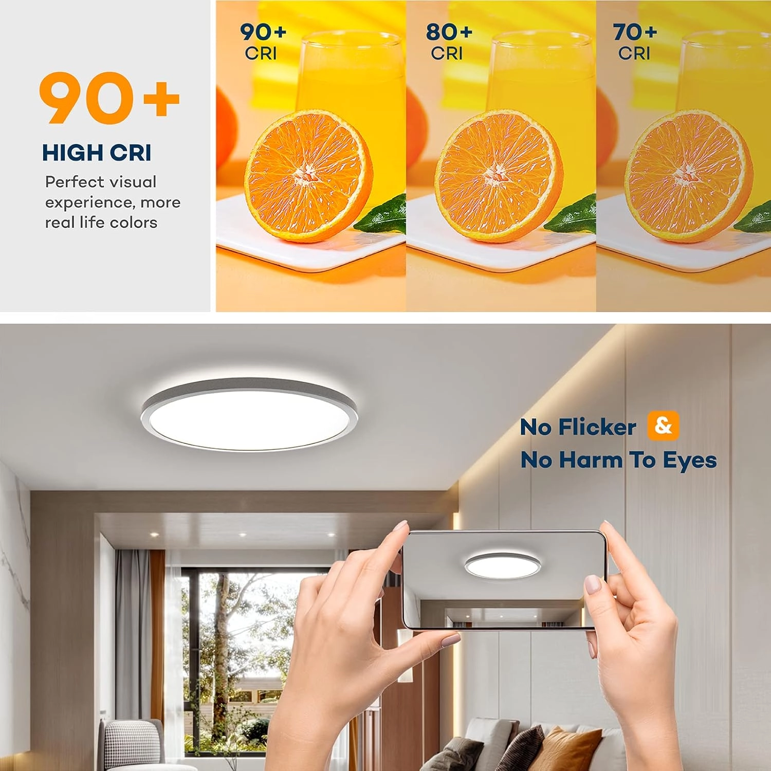 چراغ سقفی LED فوق نازک مدرن ریموت دار دایره برند BLNAN