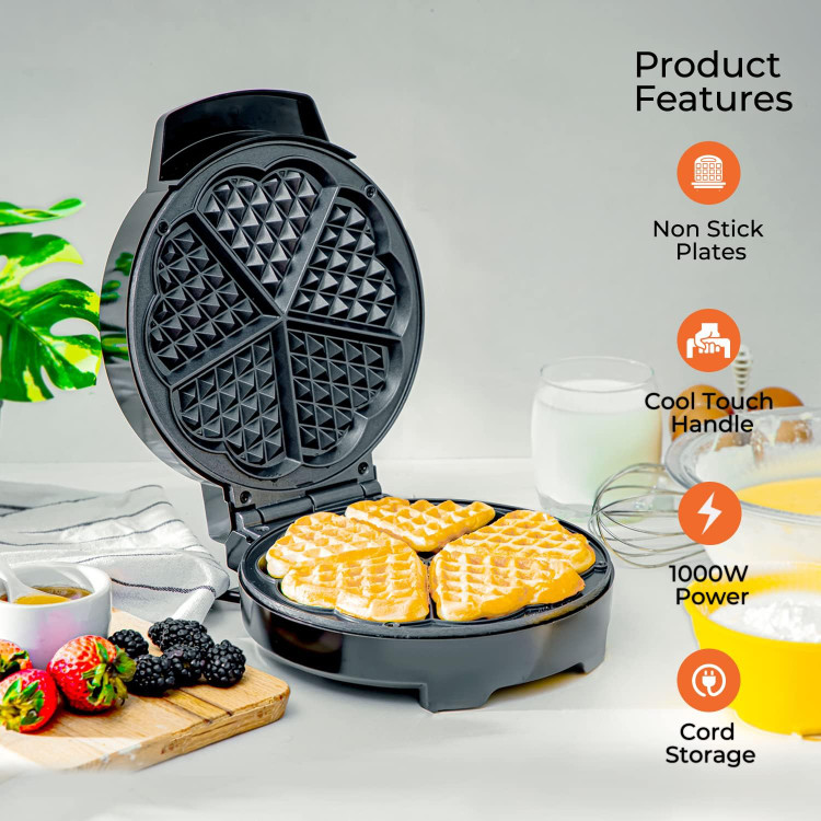 بهترین وافل ساز قلبی 5 تایی بازار یران