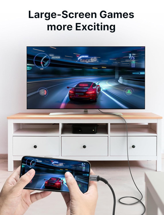از بهترین کابل های تبدیل تبدیل تایپ سی به HDMI مناسب بازی با گوشی با صفحه بزرگ