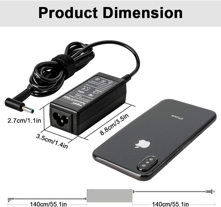 شارژرلپ تاپ 45 واتی اچ پی 19.5 ولت 2.31 آمپر برند Sunydeal
