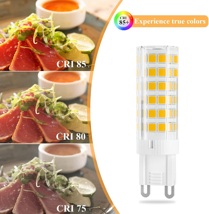 پک 6 عددی لامپ لوستر فوق کم مصرف پایه سرامیکی 6 وات پایه G9 برند DICUNO