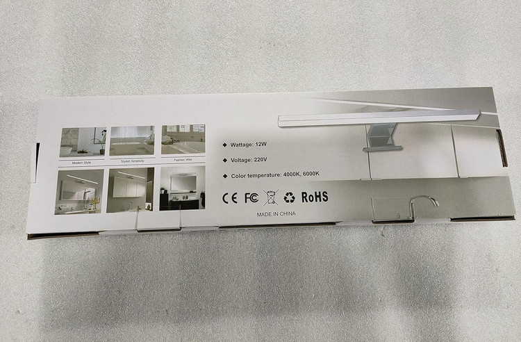 چراغ بالای آینه 12 وات led جنس فولاد ضد زنگ ارجینال