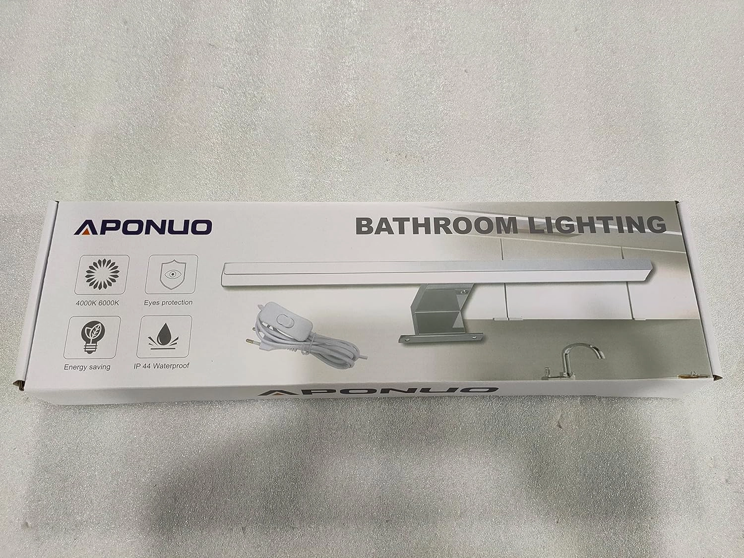 چراغ بالای آینه 12 وات led  جنس فولاد ضد زنگ ارجینال