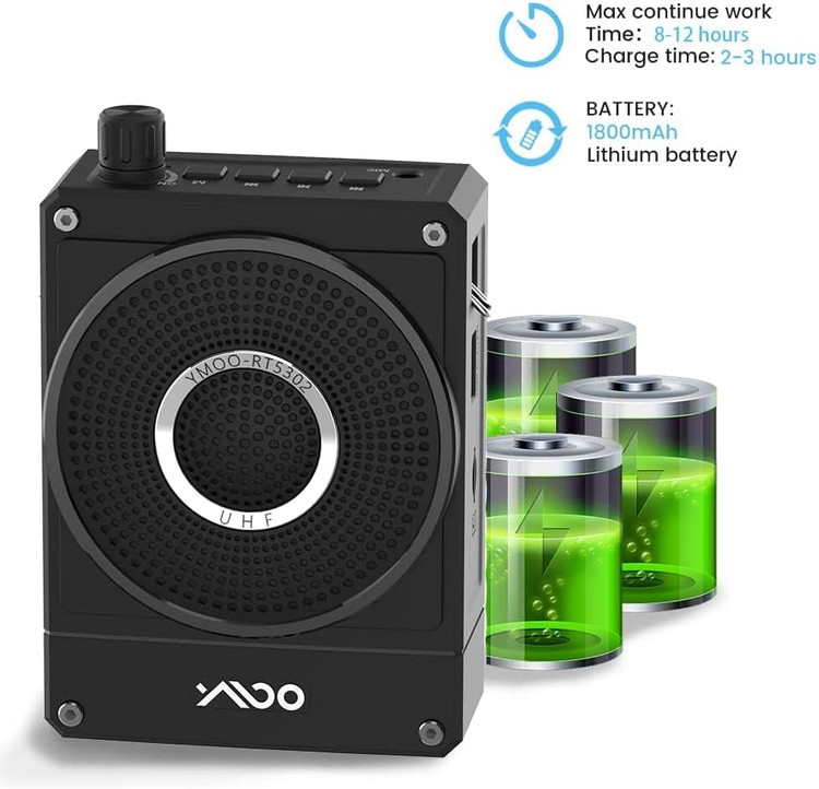 تقویت کننده صدای قابل حمل با باتری قدرتمند