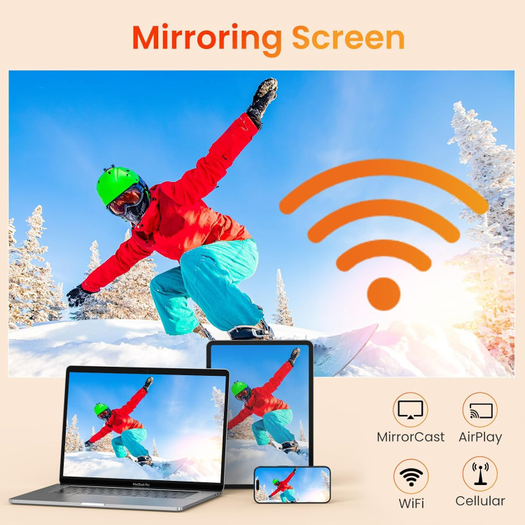 ویدئو پروژکتور آندروید و IOS ارجینال برند HAPPRUN مدل L2