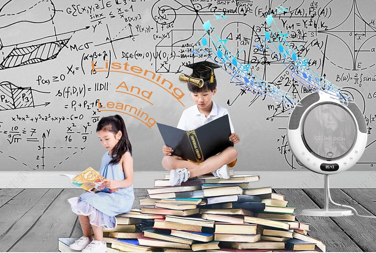 سی دی پلیر قابل حمل با پایه ایستاده،بلوتوث،FM، کنترل دار و پیشرفته با صدای hifi