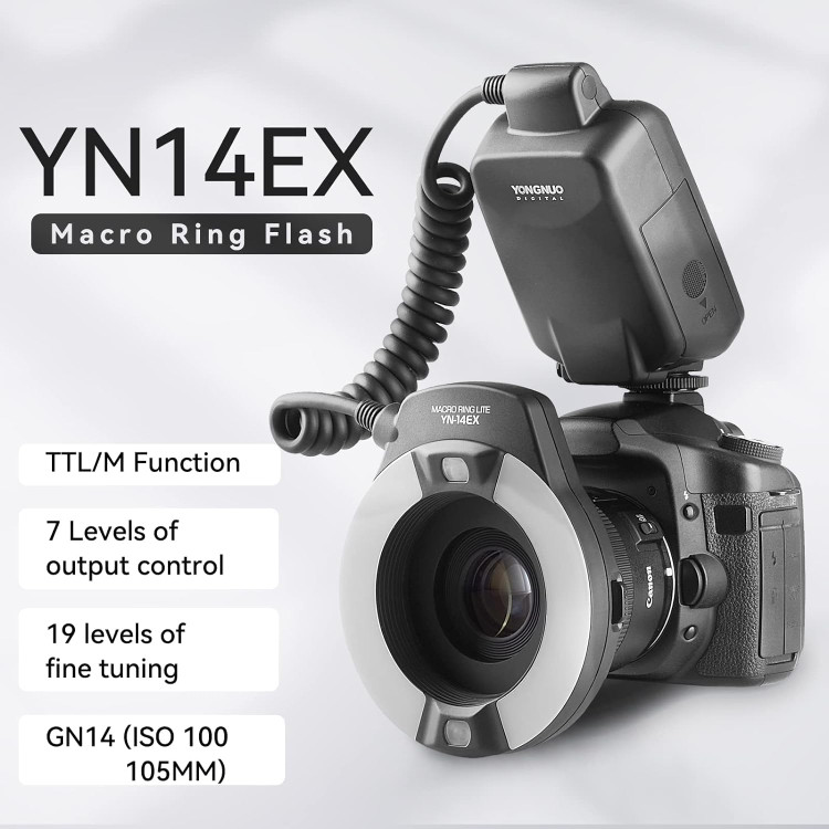 فلاش رینگ ماکرو Yongnuo مدل YN14EX برای دوربین های canon