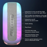 اسپیکر بلوتوثی شارژی قابل حمل مدل حلزونی RGB
