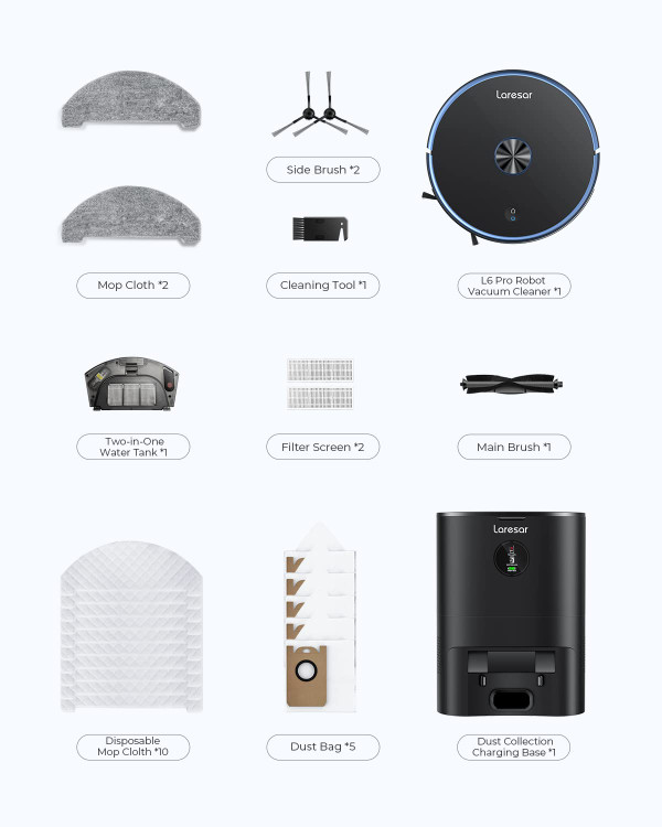 جارو رباتیک فوق پیشرفته مارک L6 pro LARESAR