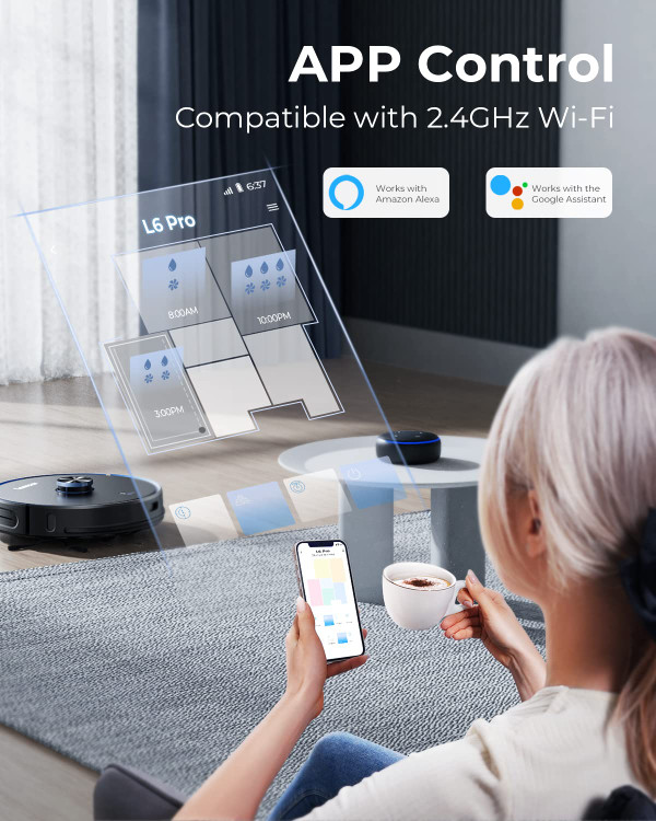 جارو رباتی فوق پیشرفته مارک L6 pro LARESAR