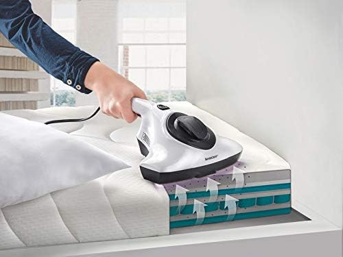 جاروبرقی ضد کنه اصل آلمانی Silvercrest®، تشک پاک کن، لامپ استریلیزاسیون 3 در 1 UV، حالت مکش و حالت رول و ضربه و ضد عفونی کننده محیط و سطوح