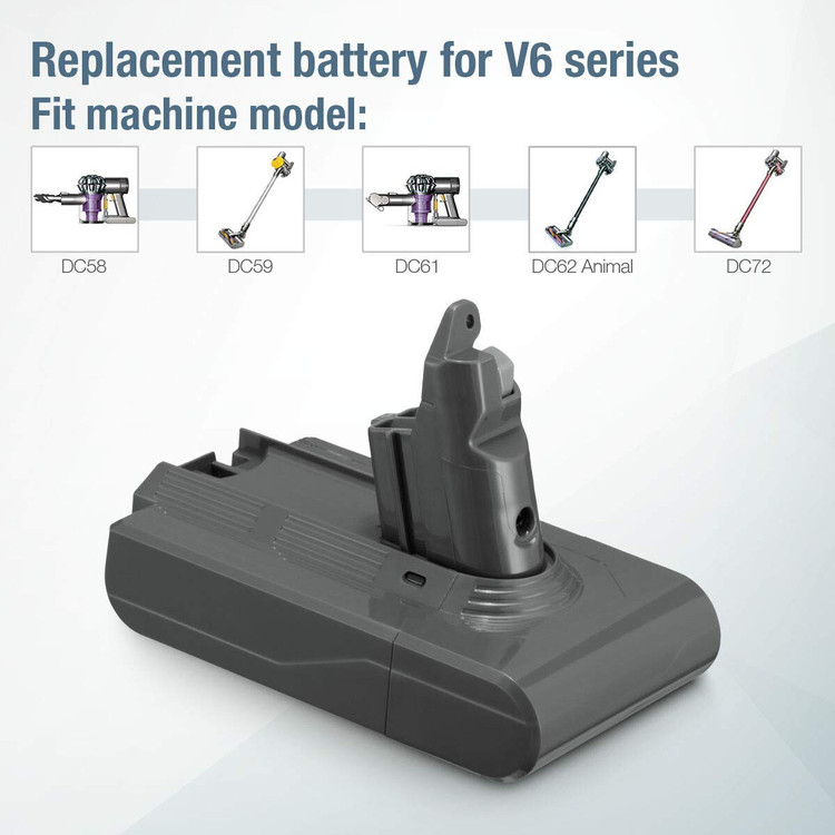 باتری جارو شارژی دایسون v6 برند ARyee