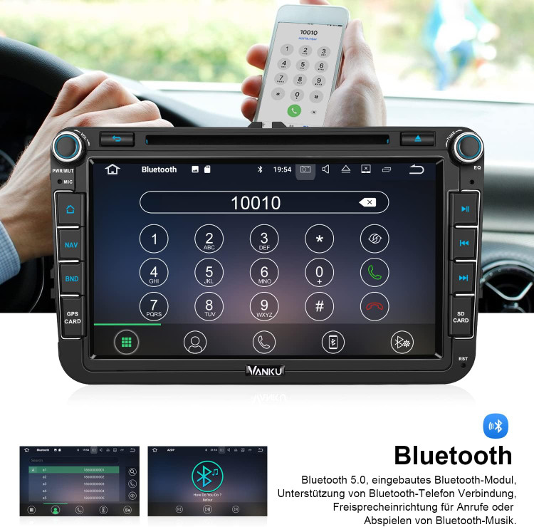 مانیتور فولکس واگن سری های گلف
