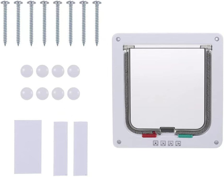 درب قابل نصب در دیوار و پنجره و درب برای تردد گربه و حیوانات خانگی کوچک