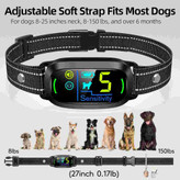 Dog Bark Collar for Large Medium Small Dogs, Rechargeable Smart Bark Collar, Anti Barking Training Collar with 5 Adjustable Sensitivity Beep Vibration (Black)