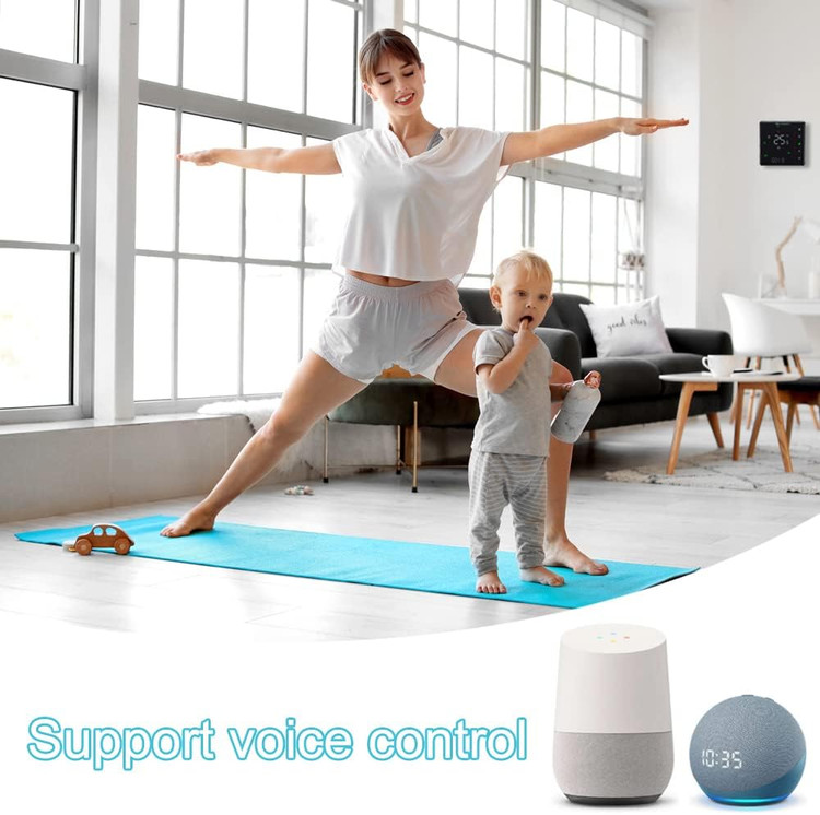 ترموستات هوشمند وای فای BecaSmart سری 006 برای گرمایش الکتریکی 16 آمپر، پشتیبانی از نمایشگر LCD Tuya و Smart Life، فقط وای فای 2.4 گیگاهرتز، 5+1+1 قابل برنامه ریزی