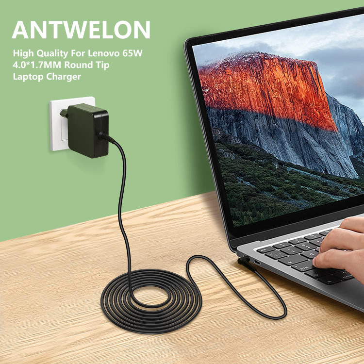 شارژر لپ تاپ لنوو 65 وات برند ANTWELON مدل 20 ولت 3.25 آمپر (سازگار با 20 ولت 2.25 آمپر 45 وات )