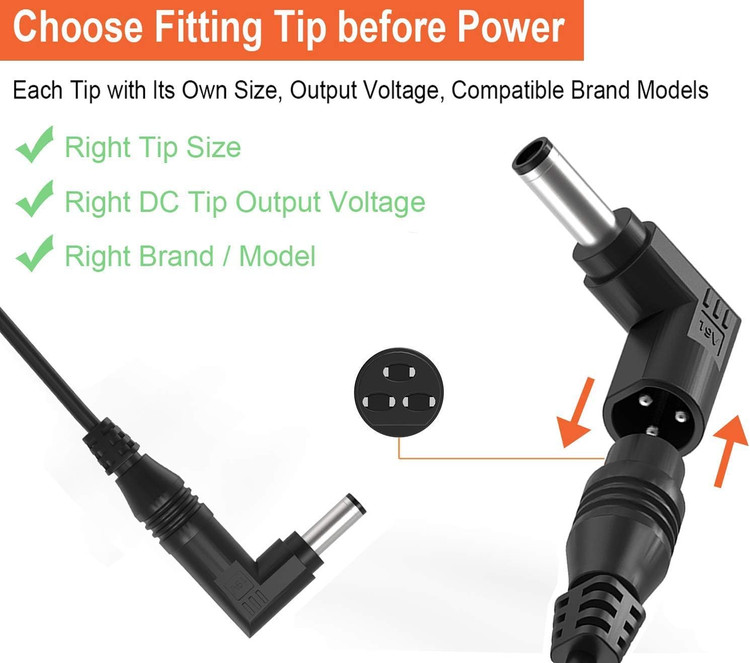 شارژر همه کاره لپ تاپ 90 وات برای انواع لپ تاپ های HP Lenovo Dell Asus Acer JBL IBM Samsung Toshiba Sony Notebook