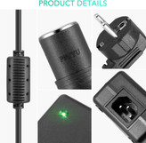 منبع تغذیه سوکت فندکی آداپتور AC به DC 100V-240V به 12V 10A مبدل شارژر برق خودرو برند AGPTEK