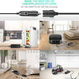 منبع تغذیه سوکت فندکی آداپتور AC به DC 100V-240V به 12V 10A مبدل شارژر برق خودرو برند AGPTEK