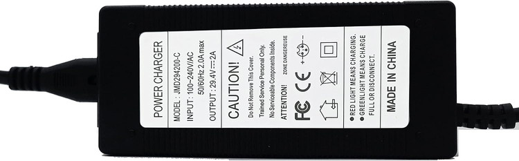 شارژر باتری ویلچر ۲۹ ولتی ۲ آمپر با اتصال XLR مناسب برای ماشین، دوچرخه برقی و موتورسیکلت ۲۴ ولت ۲ آمپر