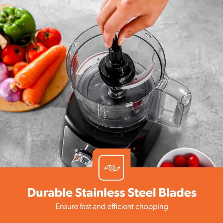 غذاساز اورجینال برند جیباس ۱۲۰۰ وات | همزن برقی چند منظوره | خردکن | خمیرزن | رنده و امولسیفایر | ۲ سرعته با قابلیت پالس | مخلوط کن ۱.۵ لیتری