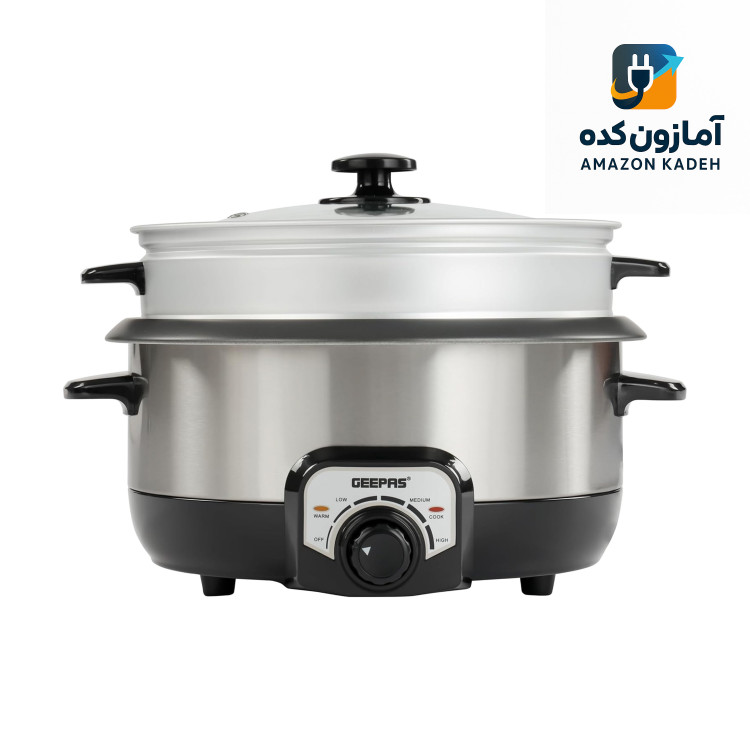 پلوپز اورجینال چند منظوره برند جیپاس ظرفیت بزرگ 3.0 لیتر و ایدهآل برای تهیه غذا برای کل خانواده.