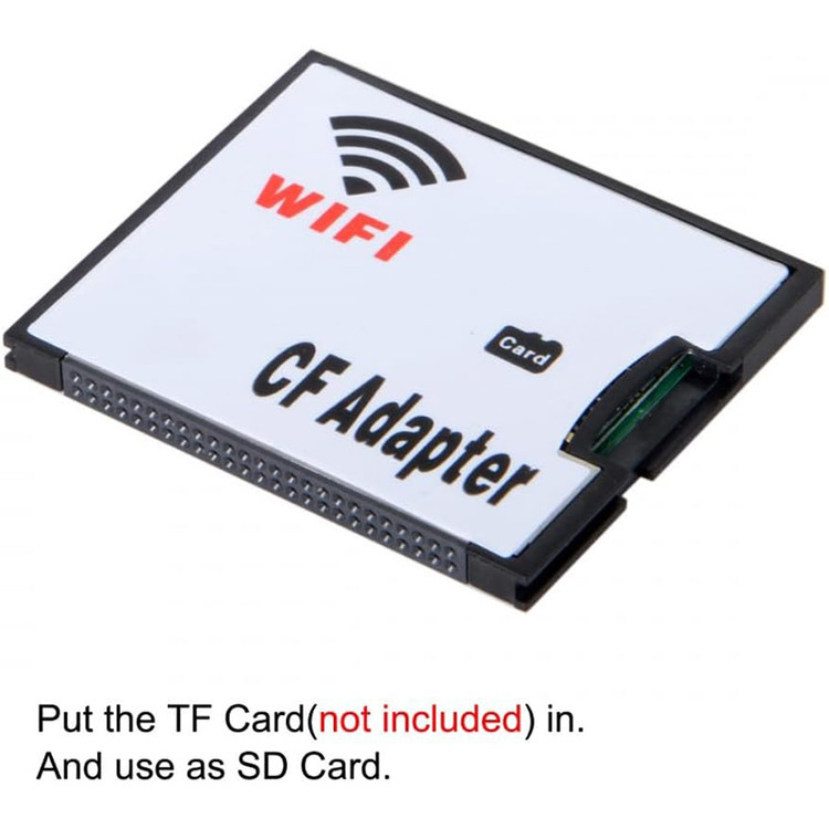 مبدل رم میکرو به حافظه CF دارای قابلیت ارسال فایل از طریق وای فای به گوشی و تبلت مناسب دوربین دیجیتال ساخت کشور تایوان