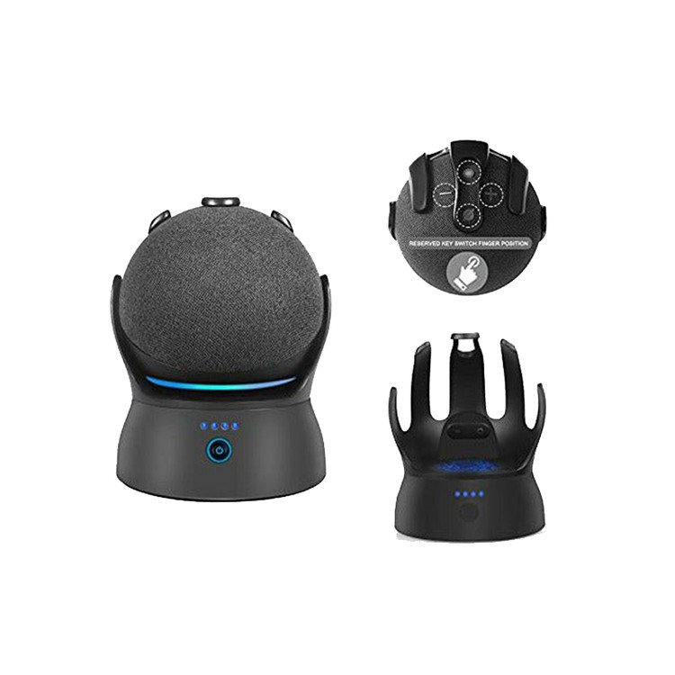 Vakdon H4 Dot Battery Base Stand Accessories,(10000mAh) Portable Battery Base Compatible for Dot 4th Generation Smart Speaker,Charger Stand with 16 Hours...